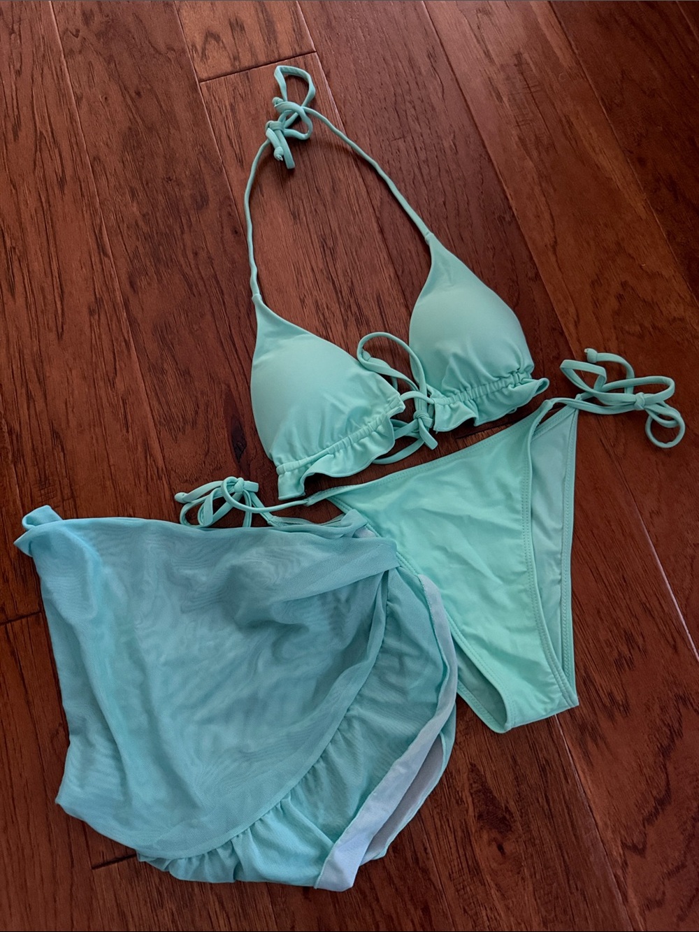 Shein bikini set with sarong